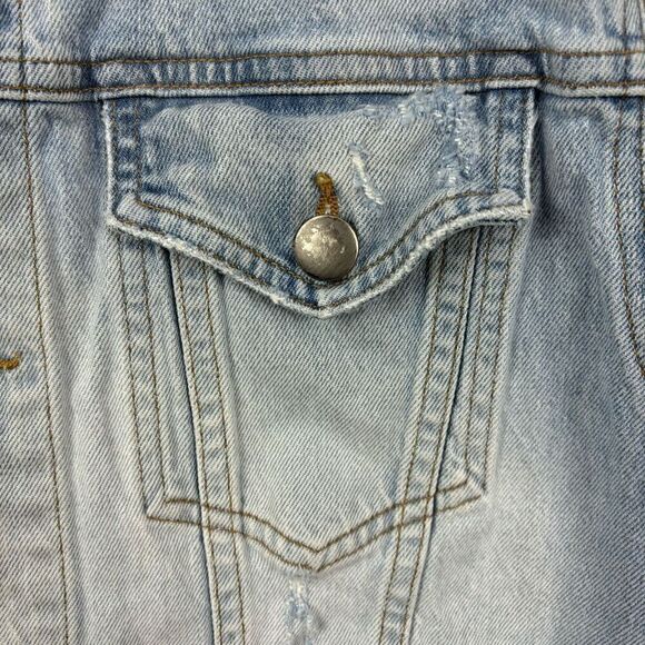 Frame Denim Light Blue Denim Vest - Picture 3 of 7